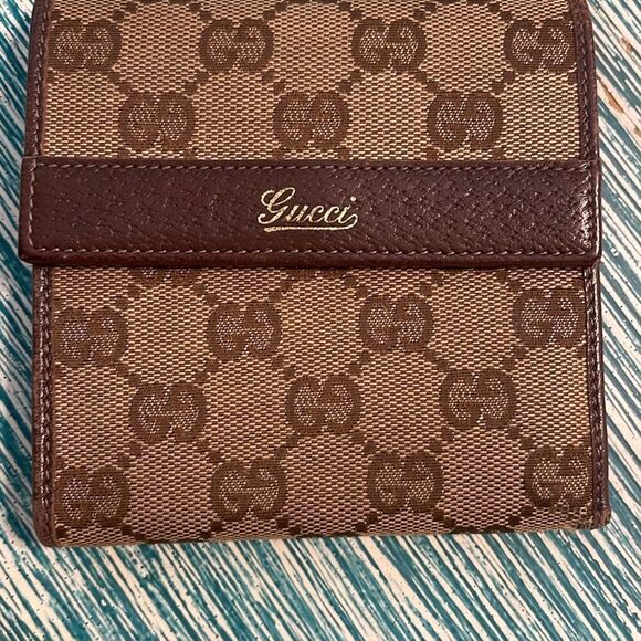 GUCCI GG Authentic Supreme Canvas GG Monogram Unisex Wallet - Picture 3 of 14